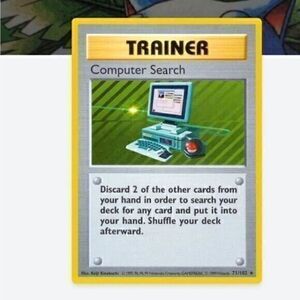 Computer Search Trainer Pokemon Card - Base Set - 71/102 Rare Non-Holo